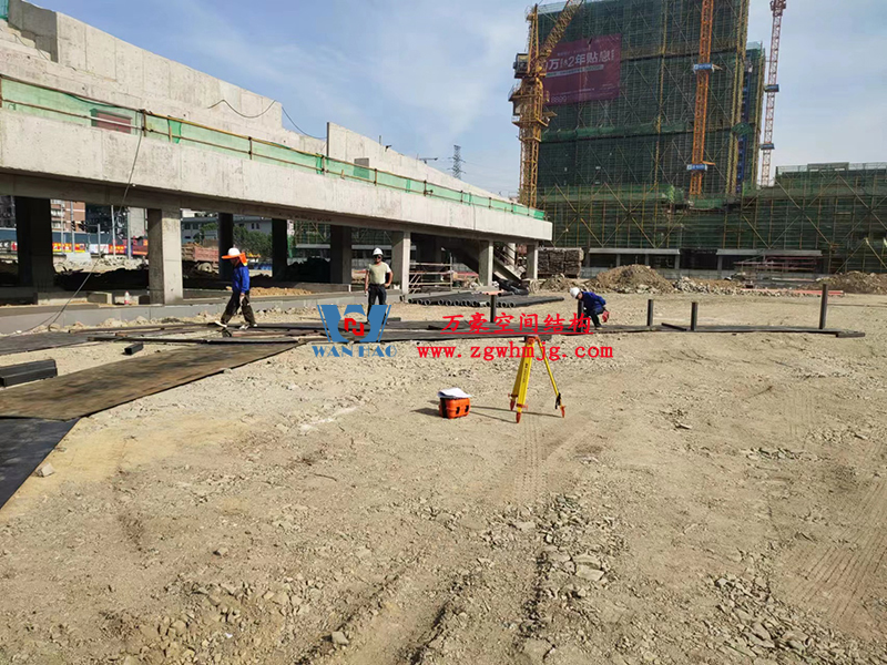 龍泉市體育場(chǎng)鋼膜結(jié)構(gòu)工程開(kāi)始施工