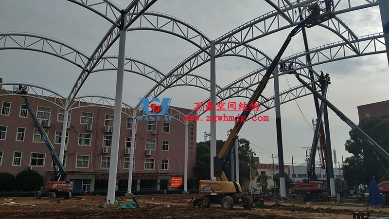 國網(wǎng)江西省電力有限公司培訓(xùn)中心實訓(xùn)基地改造膜結(jié)構(gòu)項目最新施工進度 國網(wǎng)江西省電力有限公司培訓(xùn)中心實訓(xùn)基地改造膜結(jié)構(gòu)項目最新施工進度