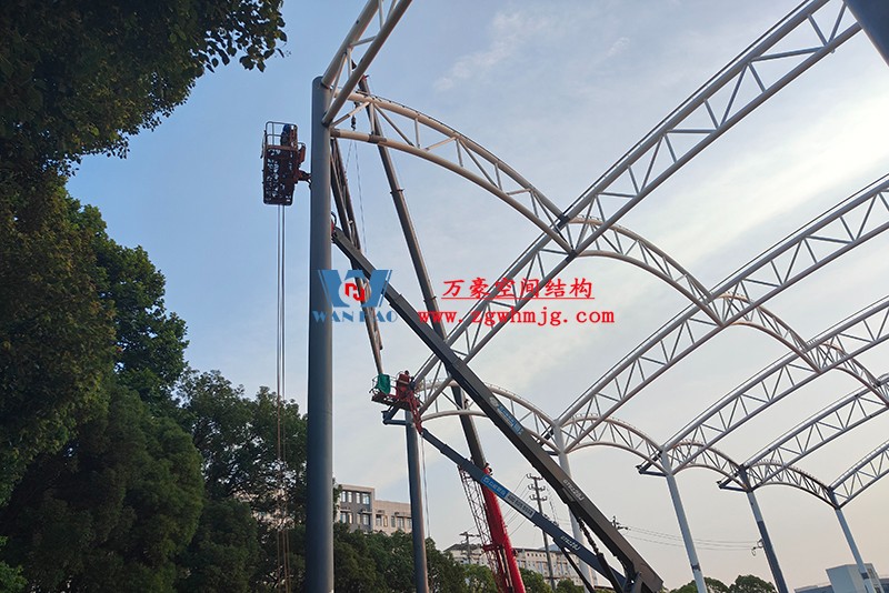 國網(wǎng)江西省電力有限公司培訓(xùn)中心實訓(xùn)基地改造膜結(jié)構(gòu)項目最新施工進度 國網(wǎng)江西省電力有限公司培訓(xùn)中心實訓(xùn)基地改造膜結(jié)構(gòu)項目最新施工進度