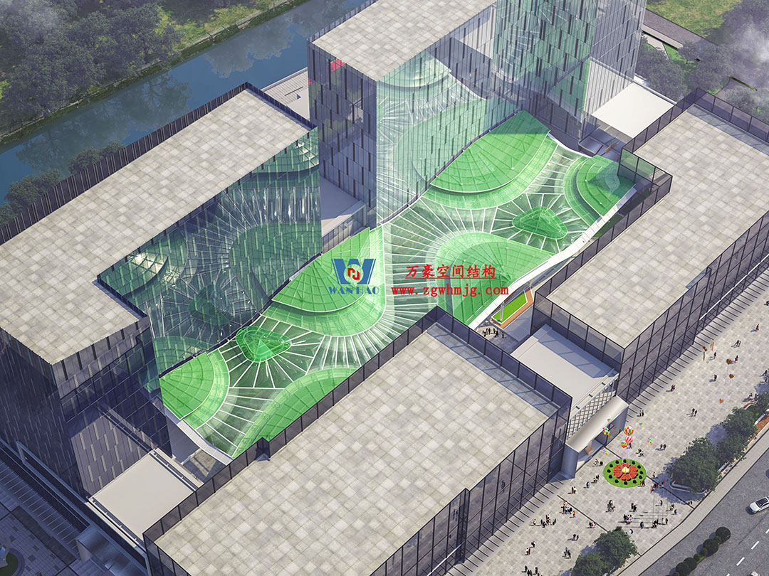 高效協(xié)作|勇于擔當—杭州博多森谷ETFE氣枕連廊天幕項目最新施工進展