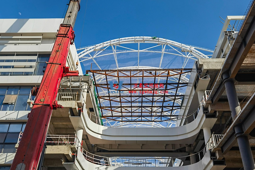 工程進(jìn)度全速推進(jìn)，PTFE膜材張拉在即！