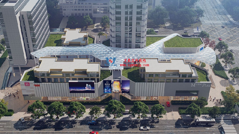嘉興長安里ETFE膜結(jié)構(gòu)頂棚項(xiàng)目