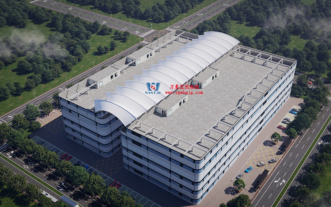 海南醫(yī)學(xué)院第一附屬醫(yī)院江東新院區(qū)連廊天幕順利完工 海南醫(yī)學(xué)院第一附屬醫(yī)院江東新院區(qū)連廊天幕順利完工