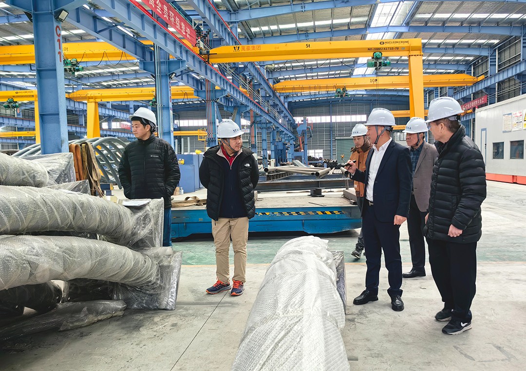 中國鋼結構協(xié)會空間結構分會領導專家一行蒞臨萬豪考察指導工作 中國鋼結構協(xié)會空間結構分會領導專家一行蒞臨萬豪考察指導工作