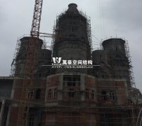 俄羅斯館鋼結(jié)構階段