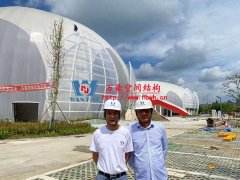 四川彭山訓練基地（一期）膜結(jié)構(gòu)項目接近尾聲